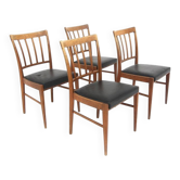 4 chaises scandinaves en teck, Suède, 1960