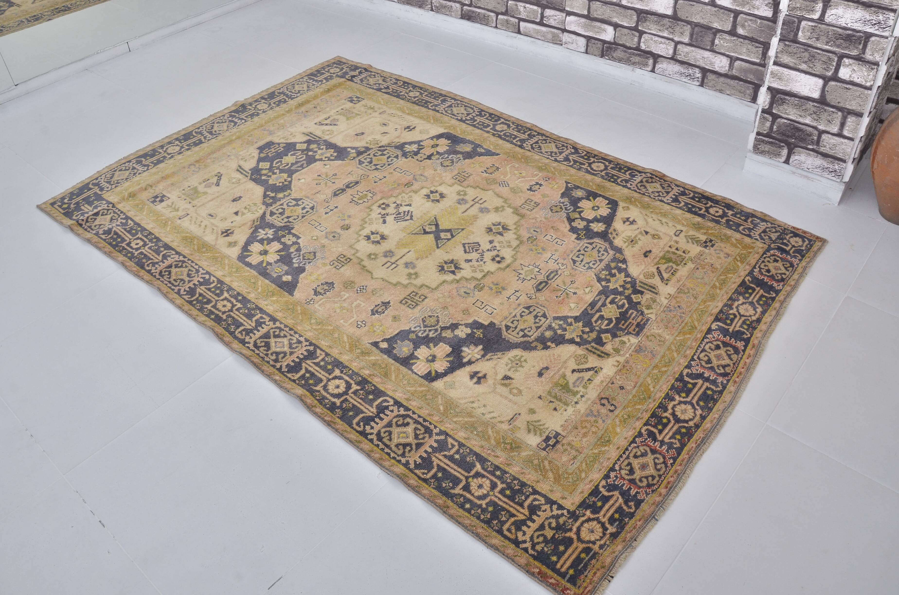 Oushak Bohemian Vintage Tribal Rug sku1436