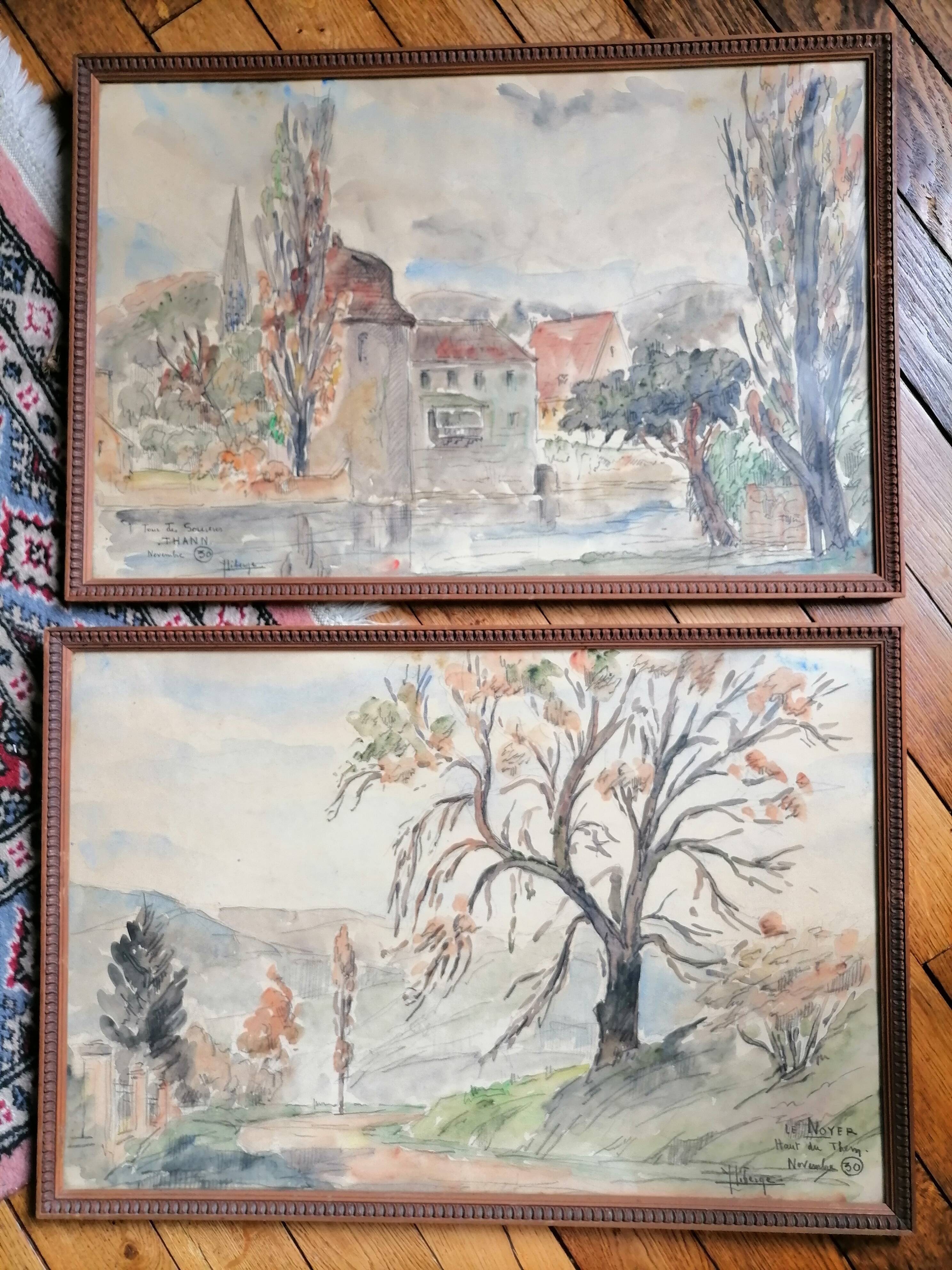 Watercolors. year. 30