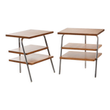 Paire de tables de chevet des années 50