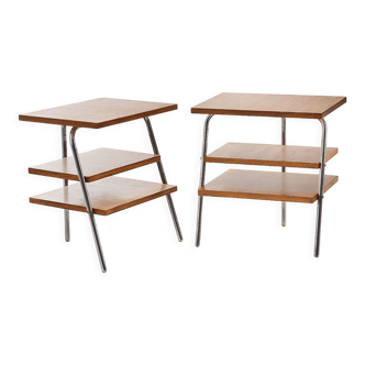 Paire de tables de chevet des années 50