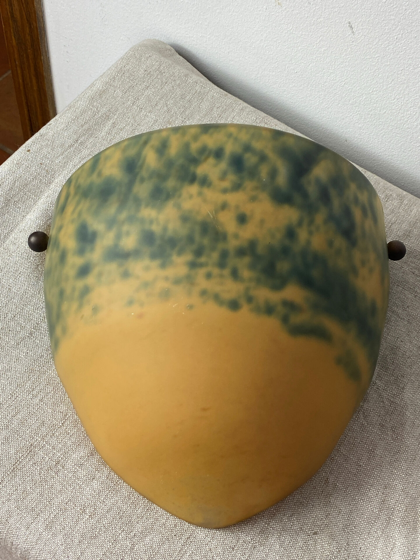 Wall light in glass paste