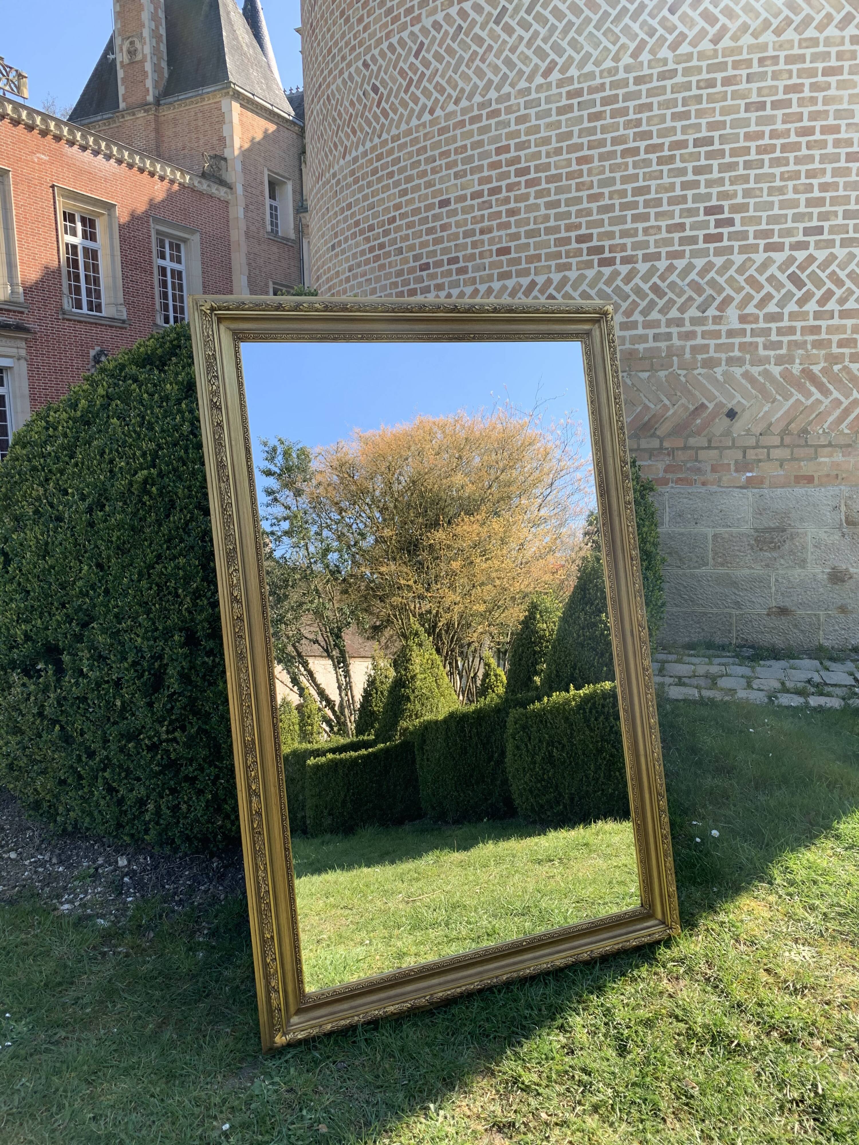 Miroir ancien doré 159x104cm