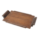 French Art Deco Cerused Oak Serving Tray with Raised Handles, 1920s