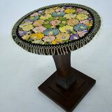 1920s Art Deco Occasional Coffee Table and tablecloth