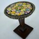 Table basse d'appoint Art Déco des années 1920 et nappe