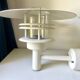 Classic Danish MCM Outdoor Metal Wall Lamp in White