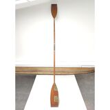 Paddle rowing boat wooden canoe