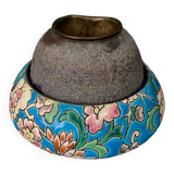 Pyrogen in Longwy XXth enamels with scraper