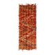 Vintage Turkish Oushak Handmade Wool Cotton Red Kilim Runner 86x231