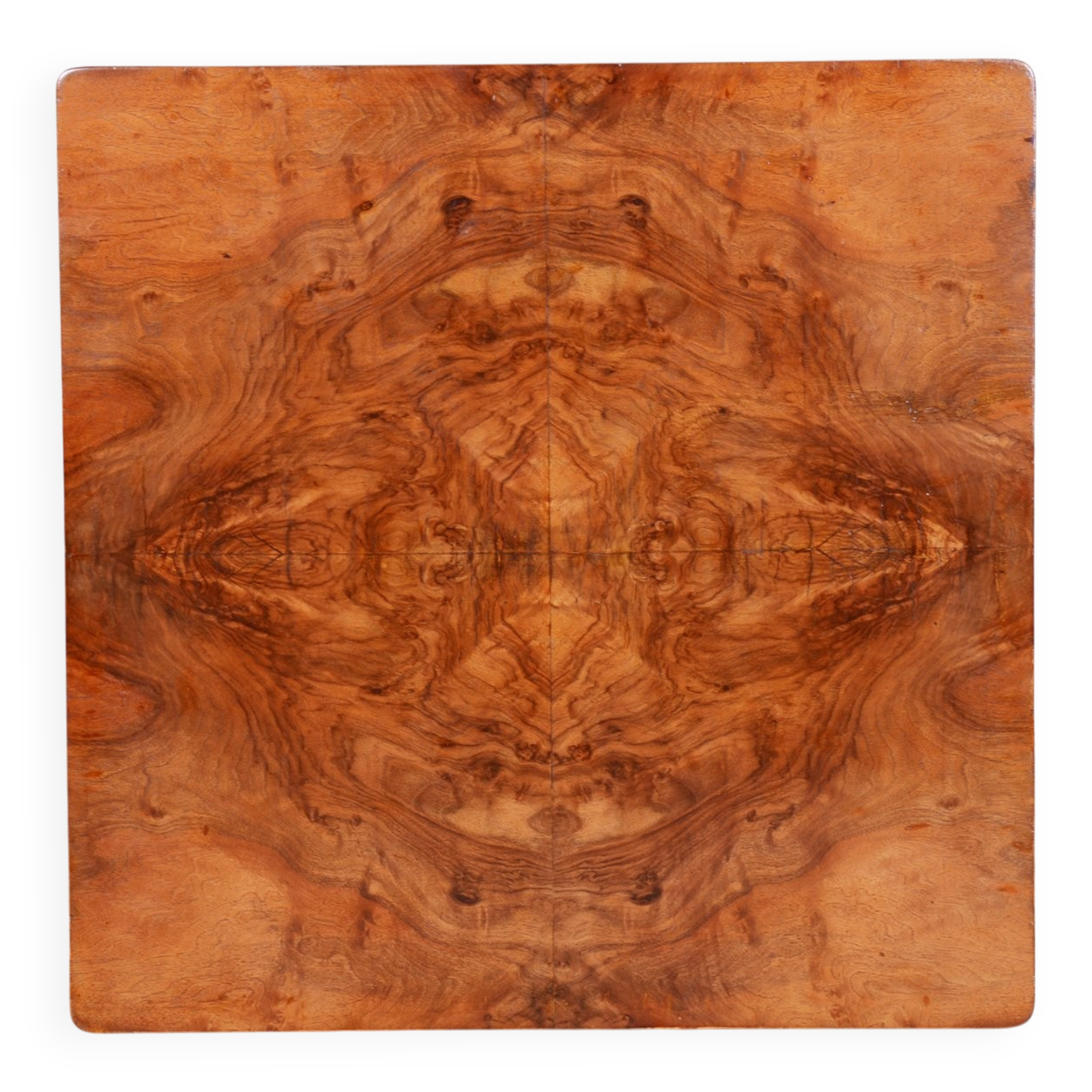 Bauhaus Table in Caucasian Walnut & Chrome attributed to Robert Slezák, Czech, 1930s