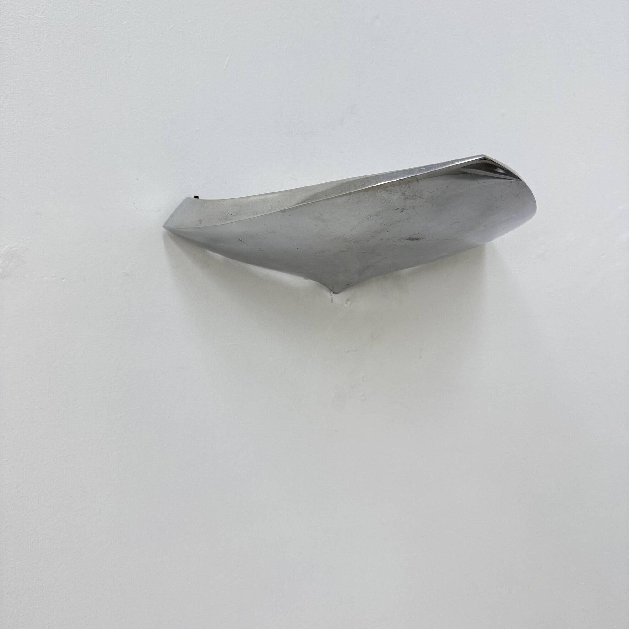 Modern French Polished Chrome wall Lamp by LG, Paris France
