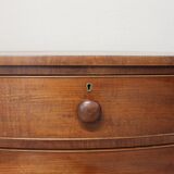 Mahogany veneer curved, English work, circa 1840