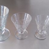 Service of 32 art deco glasses