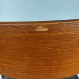 2 Fristho Franeker chairs, Scandinavian, teak and leather.