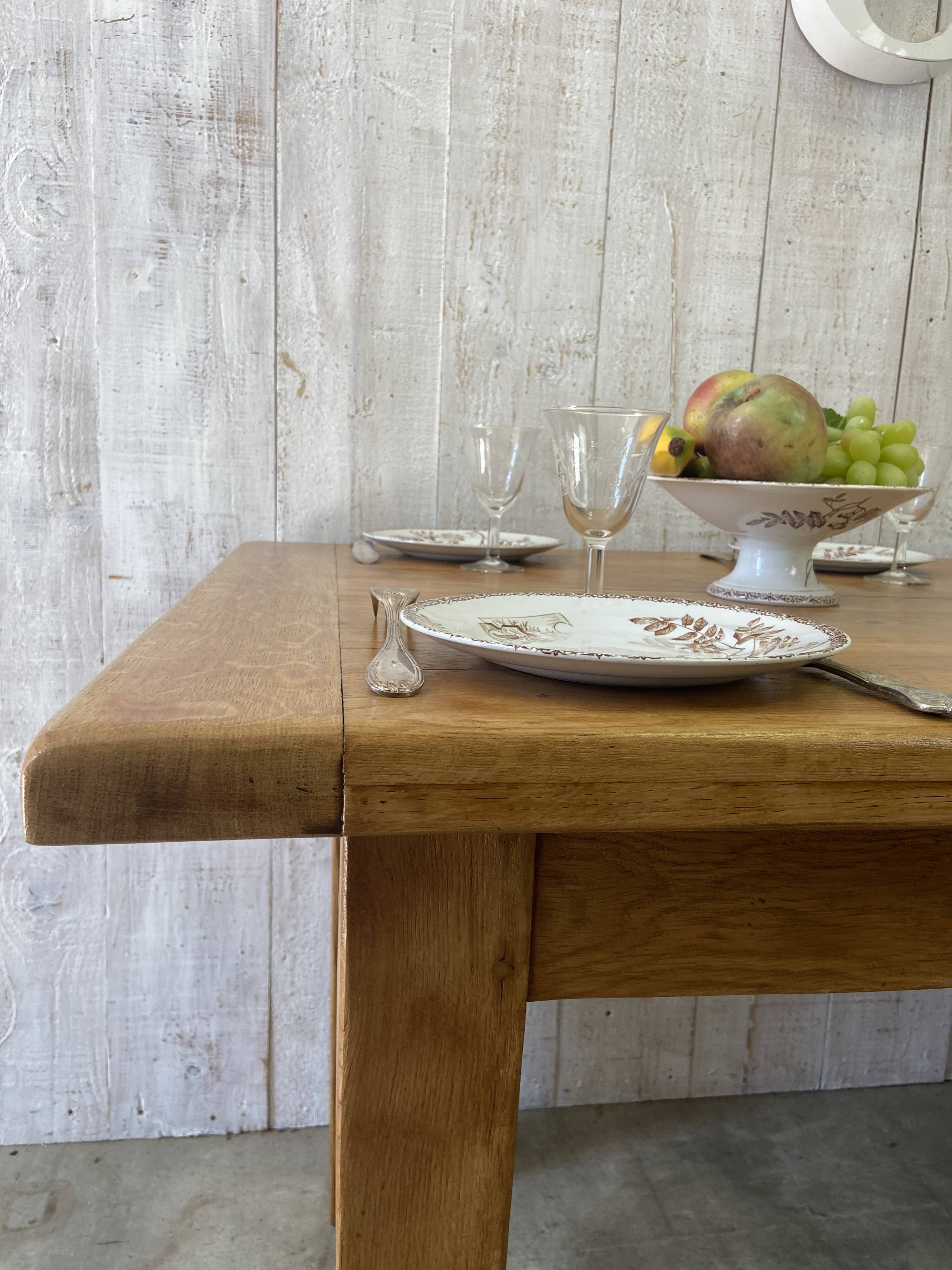 Table de ferme 180/280x80cm