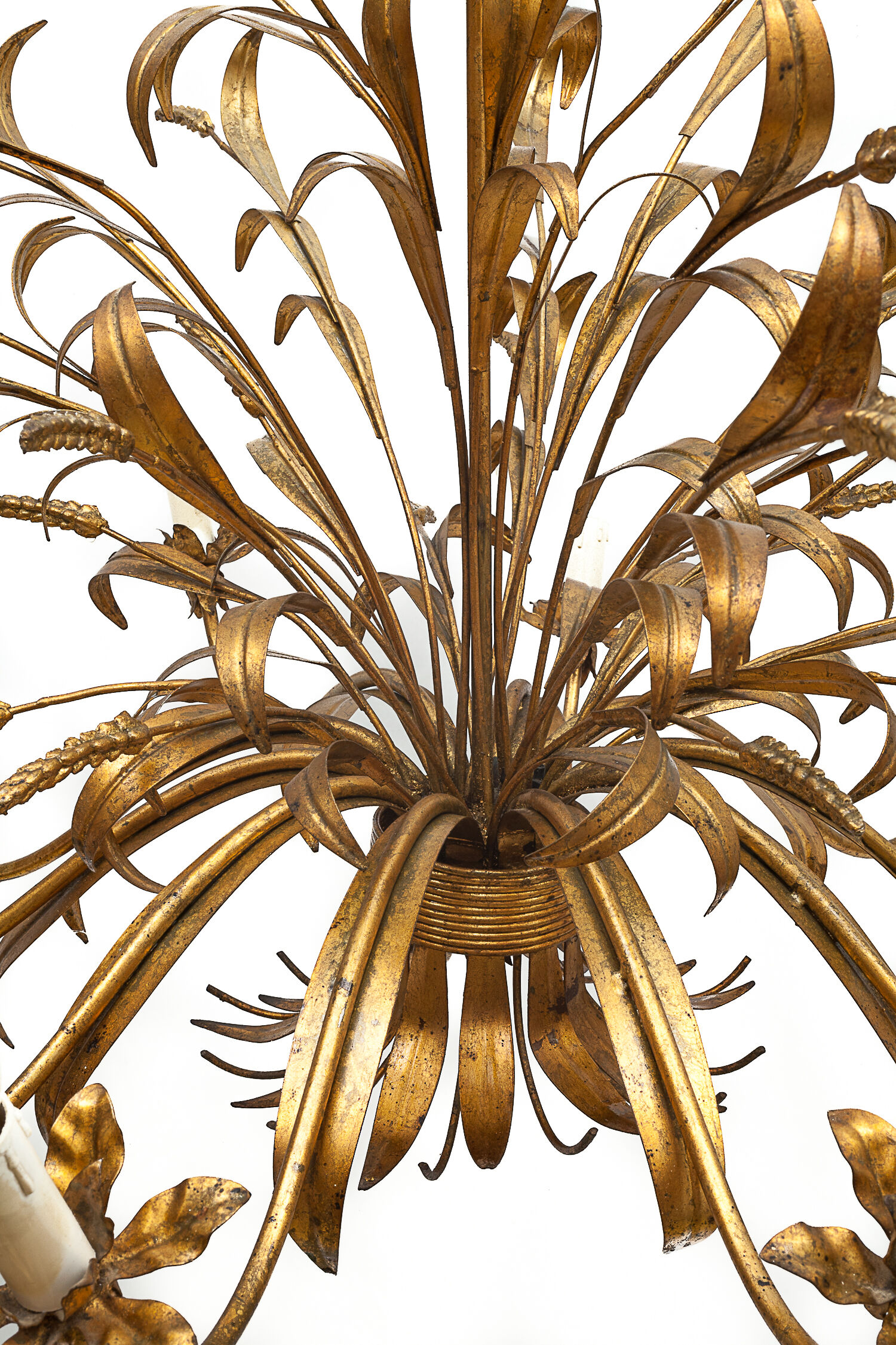 Chandelier sheaf of wheat 10 fires by Hans Kogl