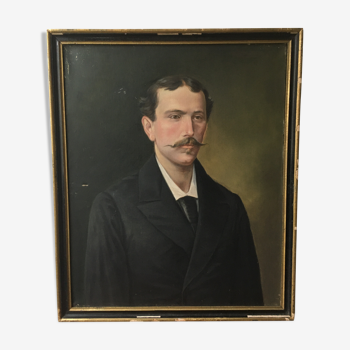 Portrait oil late 19th century