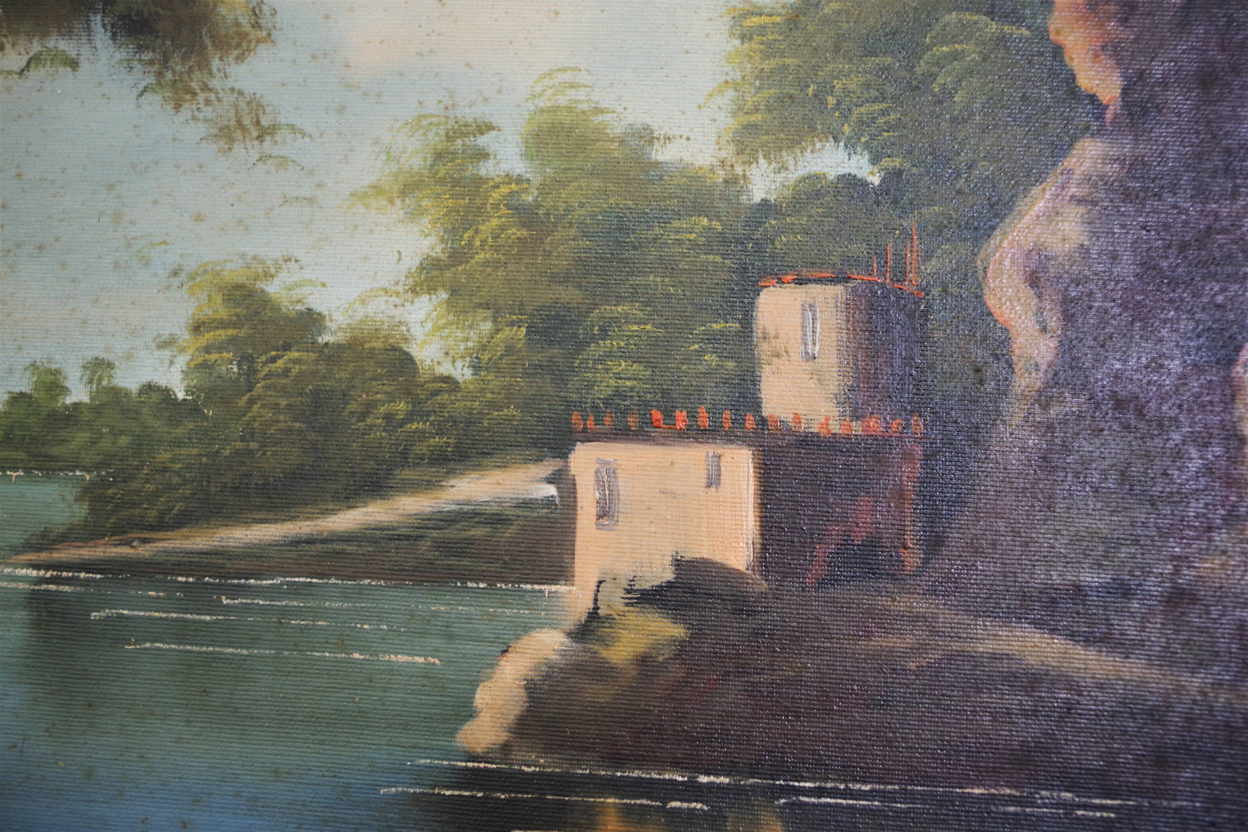 Oil painting on canvas, Francis Torry Brescia, 1977
