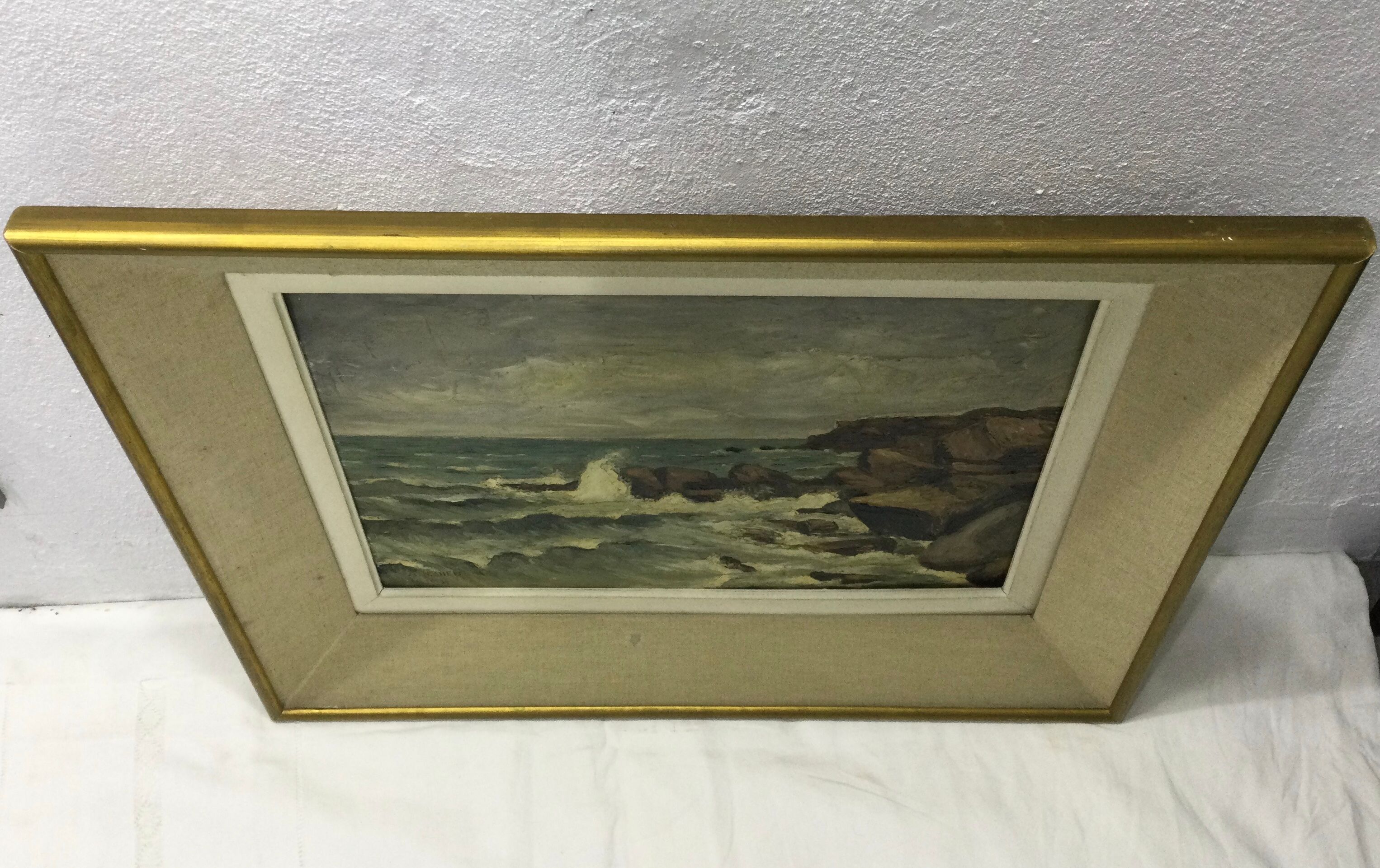 A. Ledieu - Oil "Seascape"