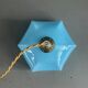 Blue glass lantern