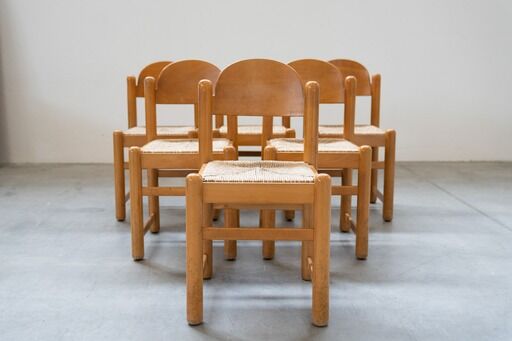 Table vintage Hank Lowenstein Padua et 6 chaises, des années 70