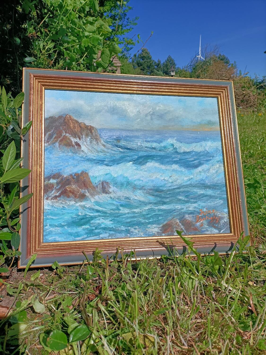 Painting/Canvas Rough Sea