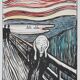 Edvard Munch: The Scream, signed lithograph