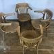 4 bistro armchairs in curved wood