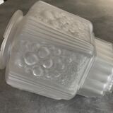 Old frosted glass lampshade suspension ceiling lamp art deco 30 cm