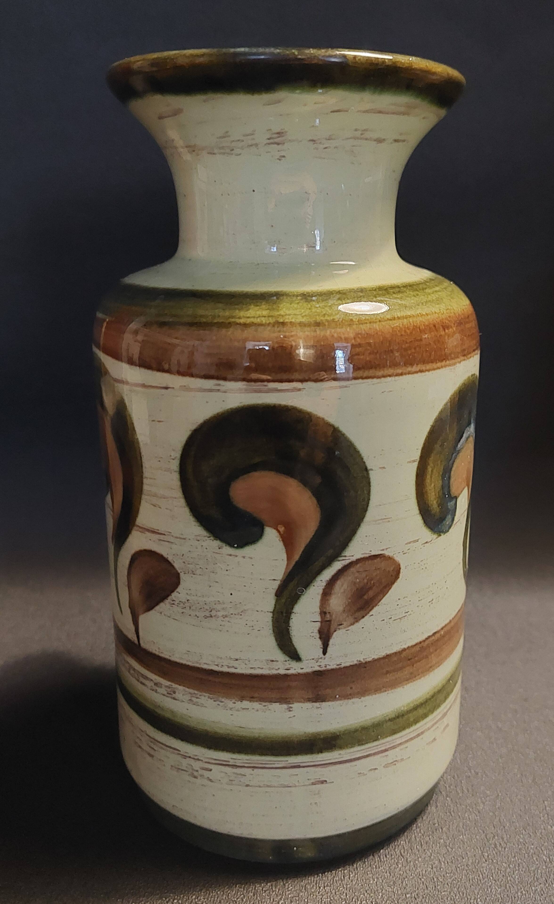 Vintage ceramic vase Jasba West Germany 1970s