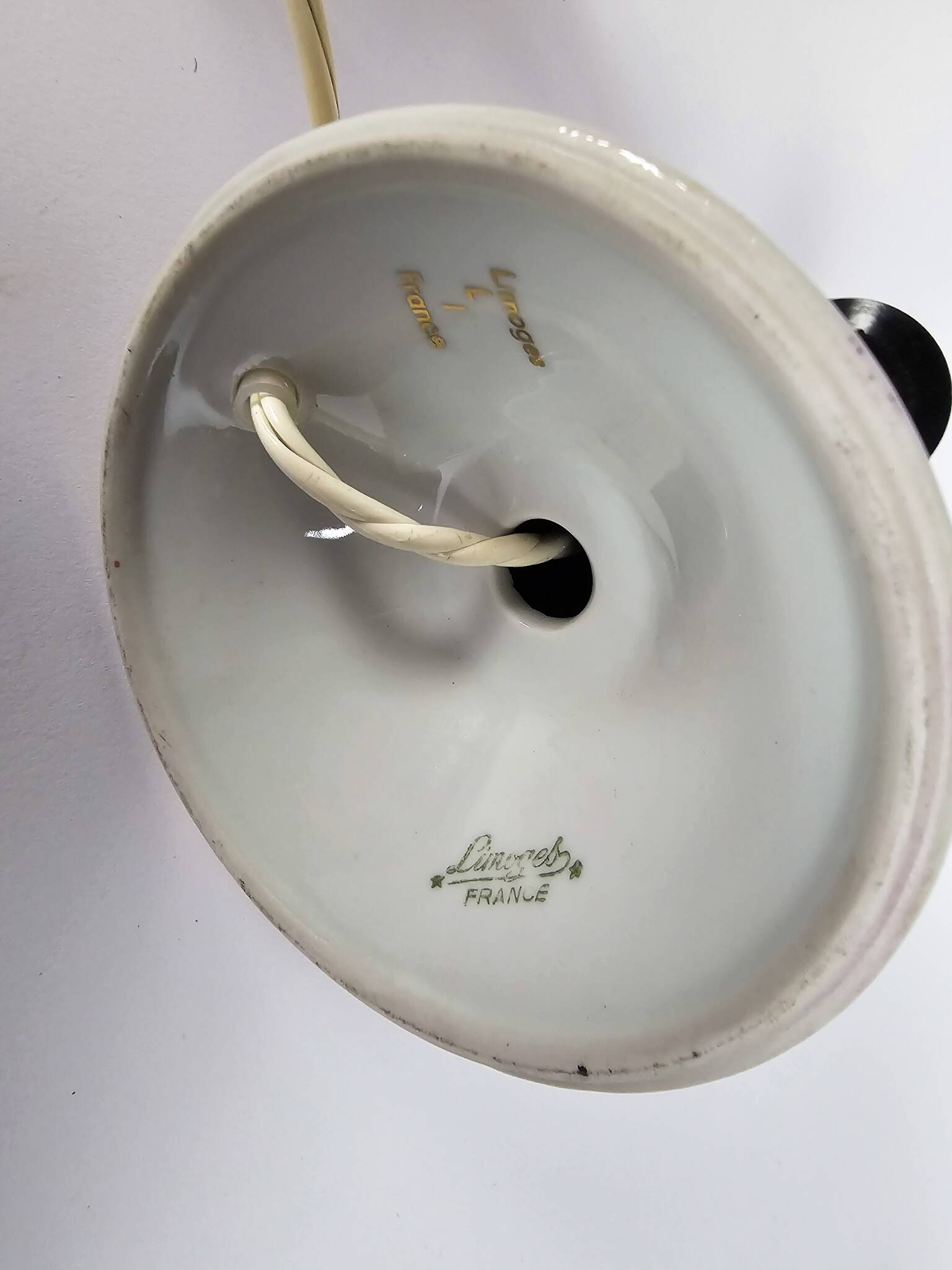 Limoges - France - porcelain - table lamp - 2nd half 20th century