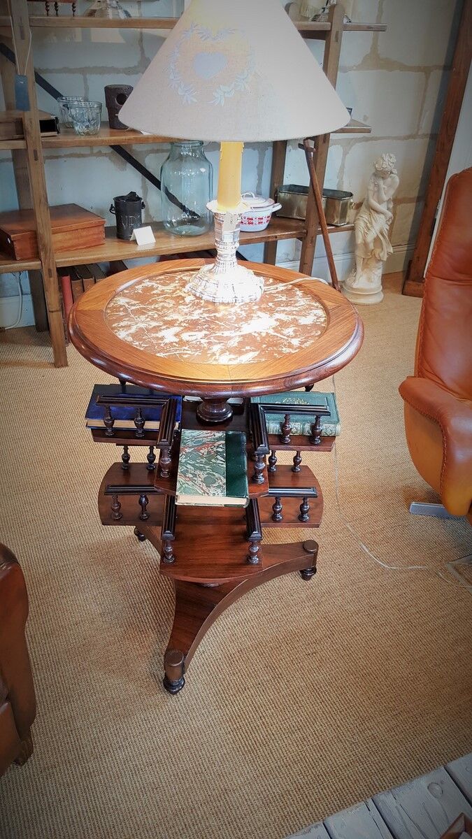 Rotating library rosewood end XIX