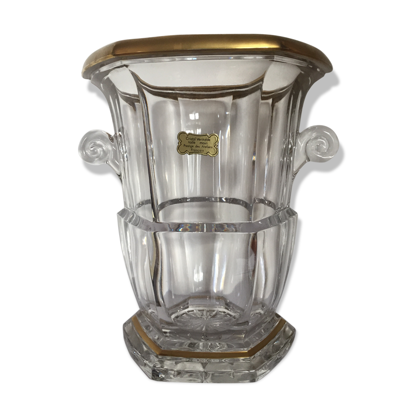 Seau à champagne en cristal