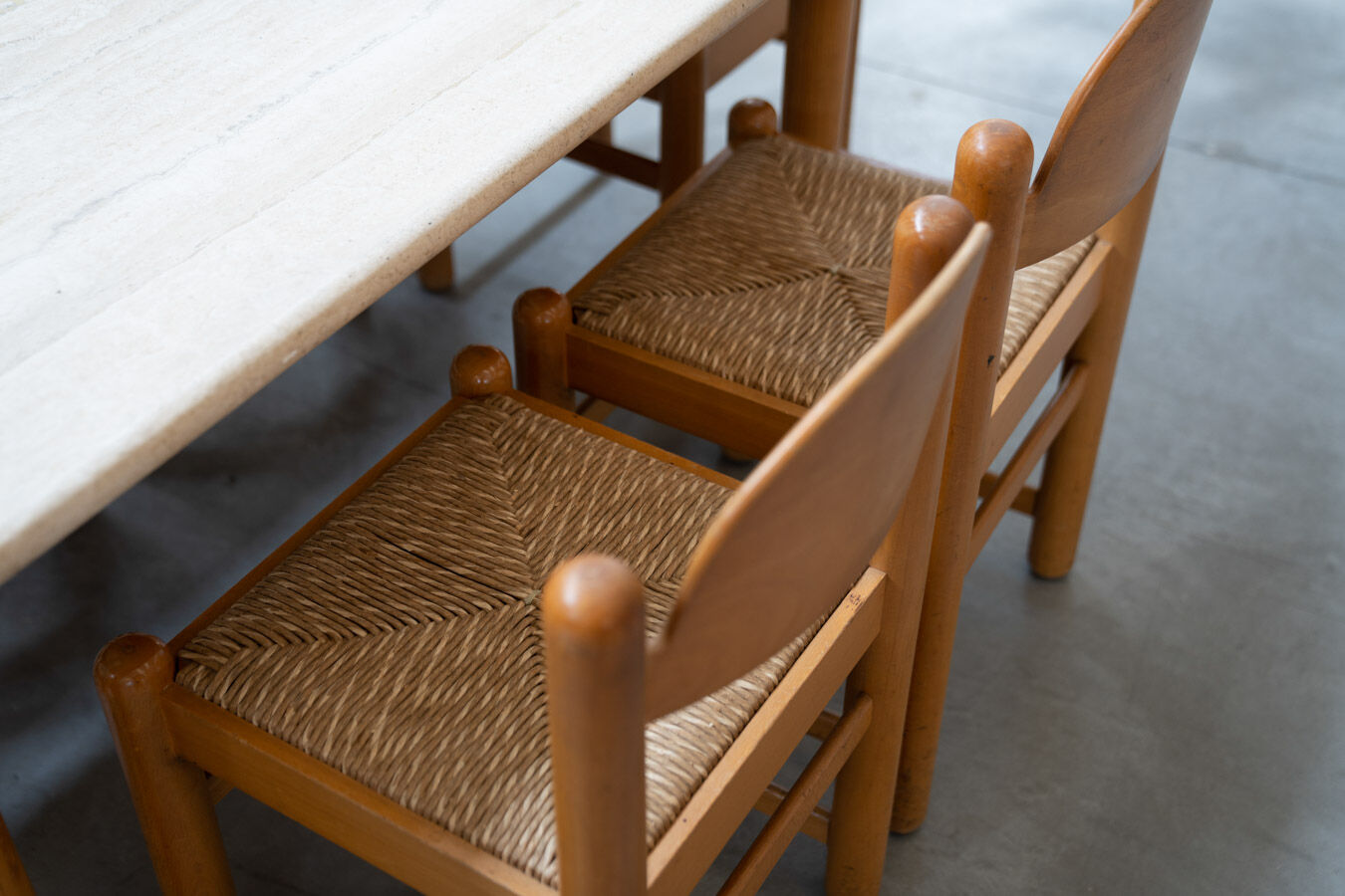 Table vintage Hank Lowenstein Padua et 6 chaises, des années 70