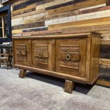 Art Deco sideboard in oak and oak veneer