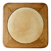 Dessous de plat en pin et en grès du Marais France, années 80