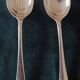 Pair of small silver-plated spoons
