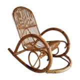 Rocking chair Rotin de Rohe Noordwolde rénové