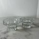Set of 2 octagonal glass candle holders France