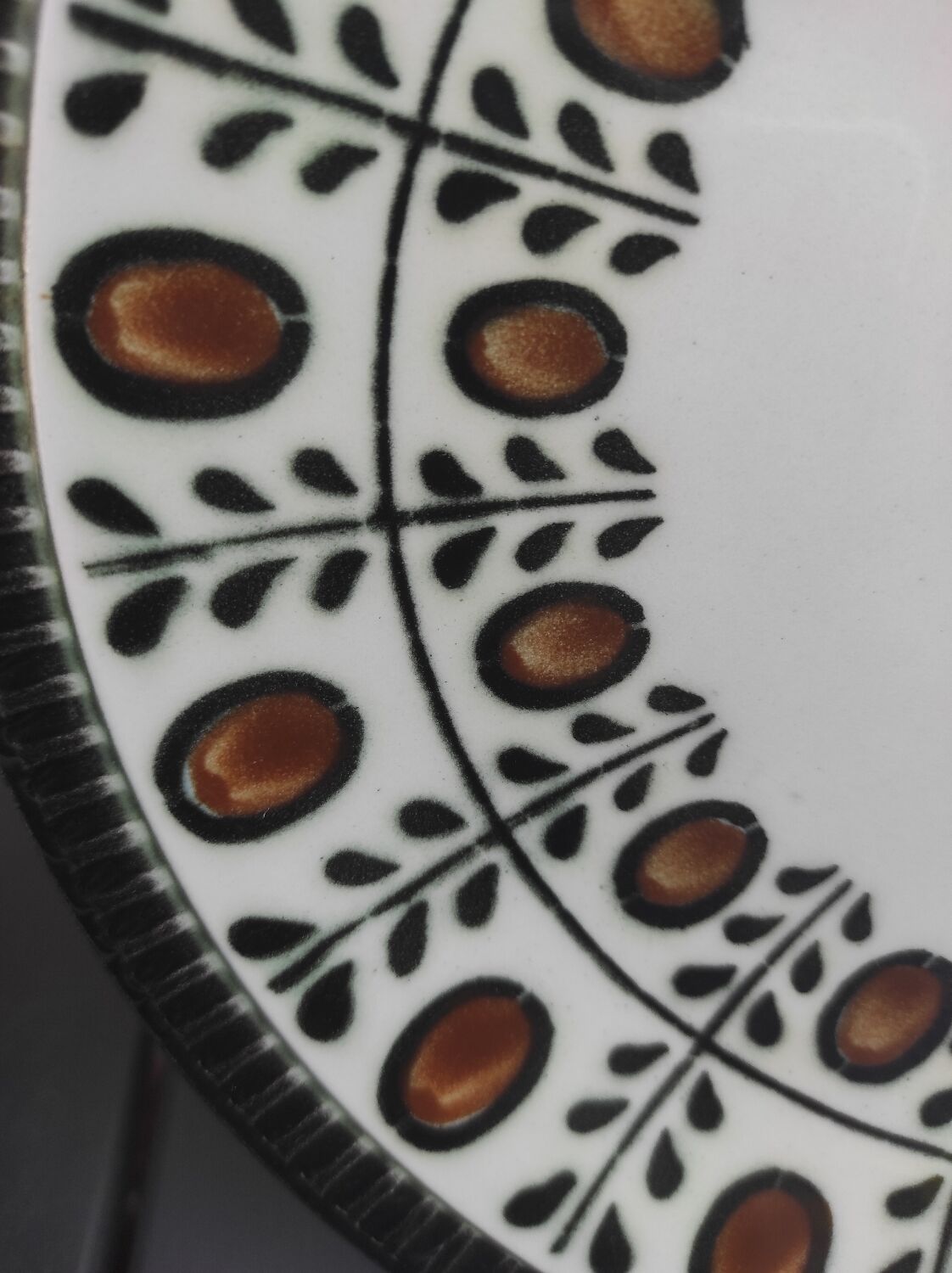 10 flat plates Boch la Louvière 60s