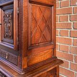 Cabinet louis XIII in walnut 19th era