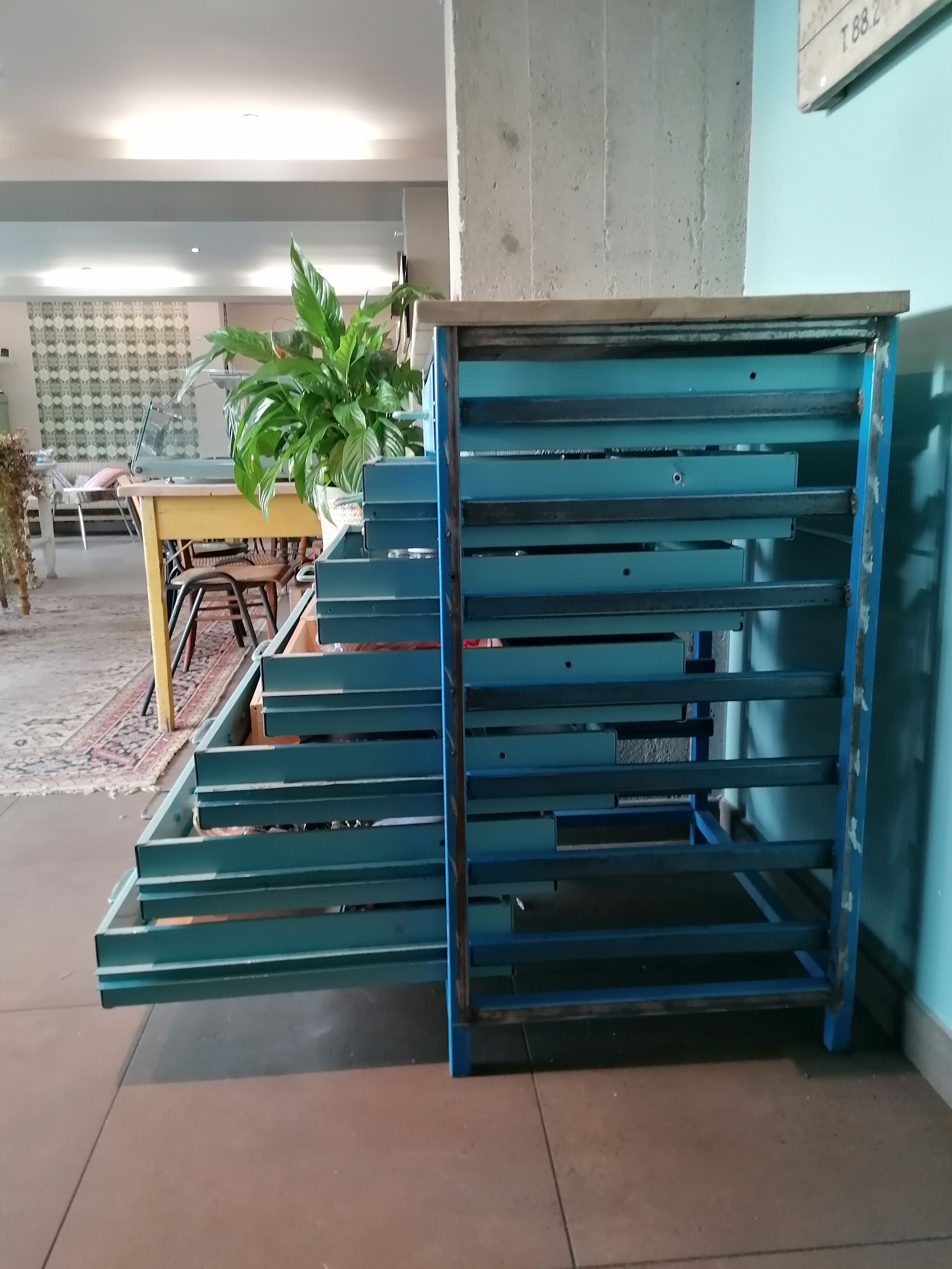 Vintage workshop service, old garage maid