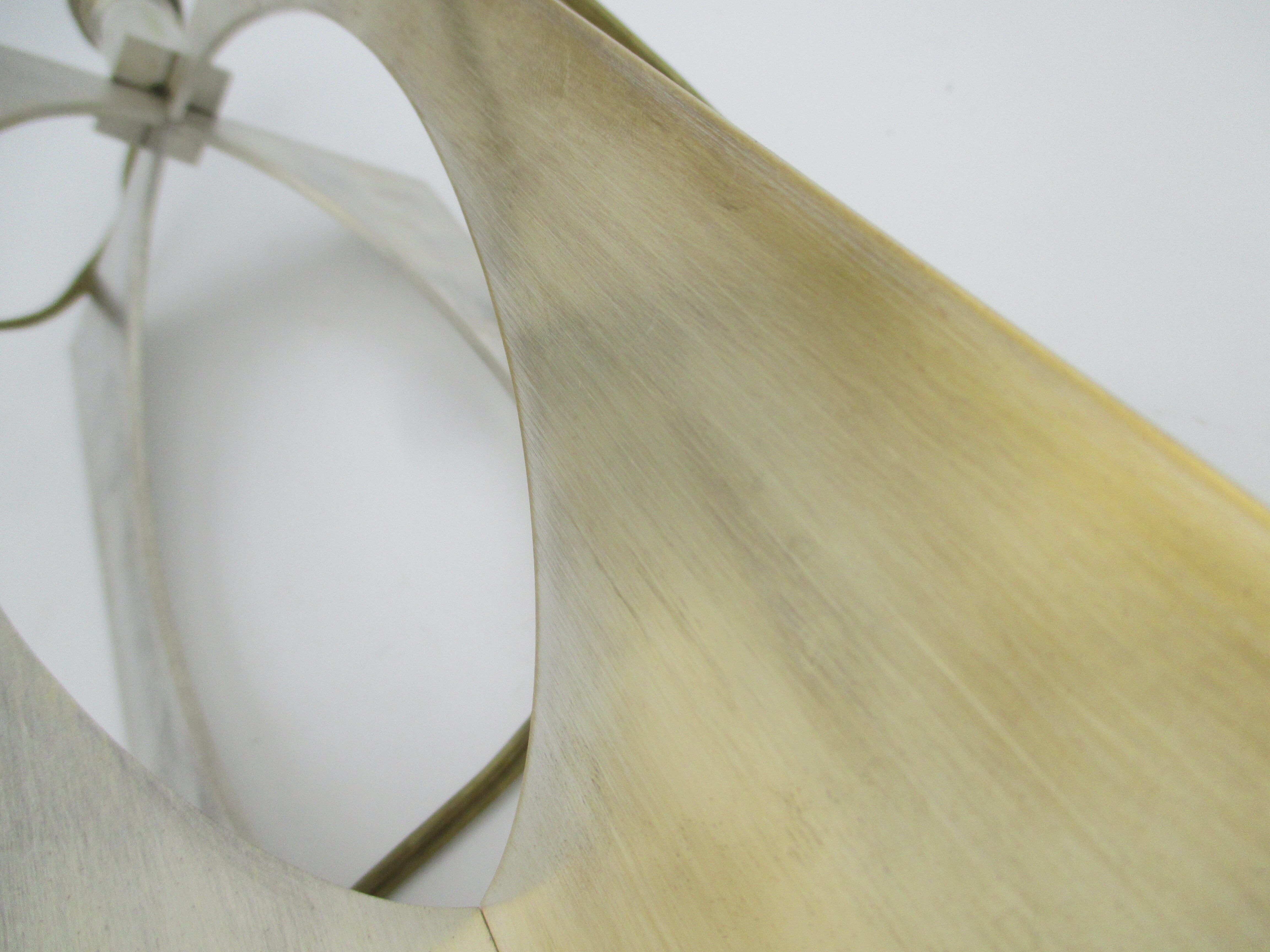 Lamp brass nickel-plated chrome year 70