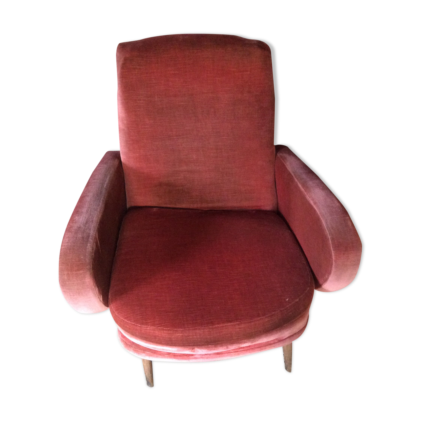 Velvet armchair
