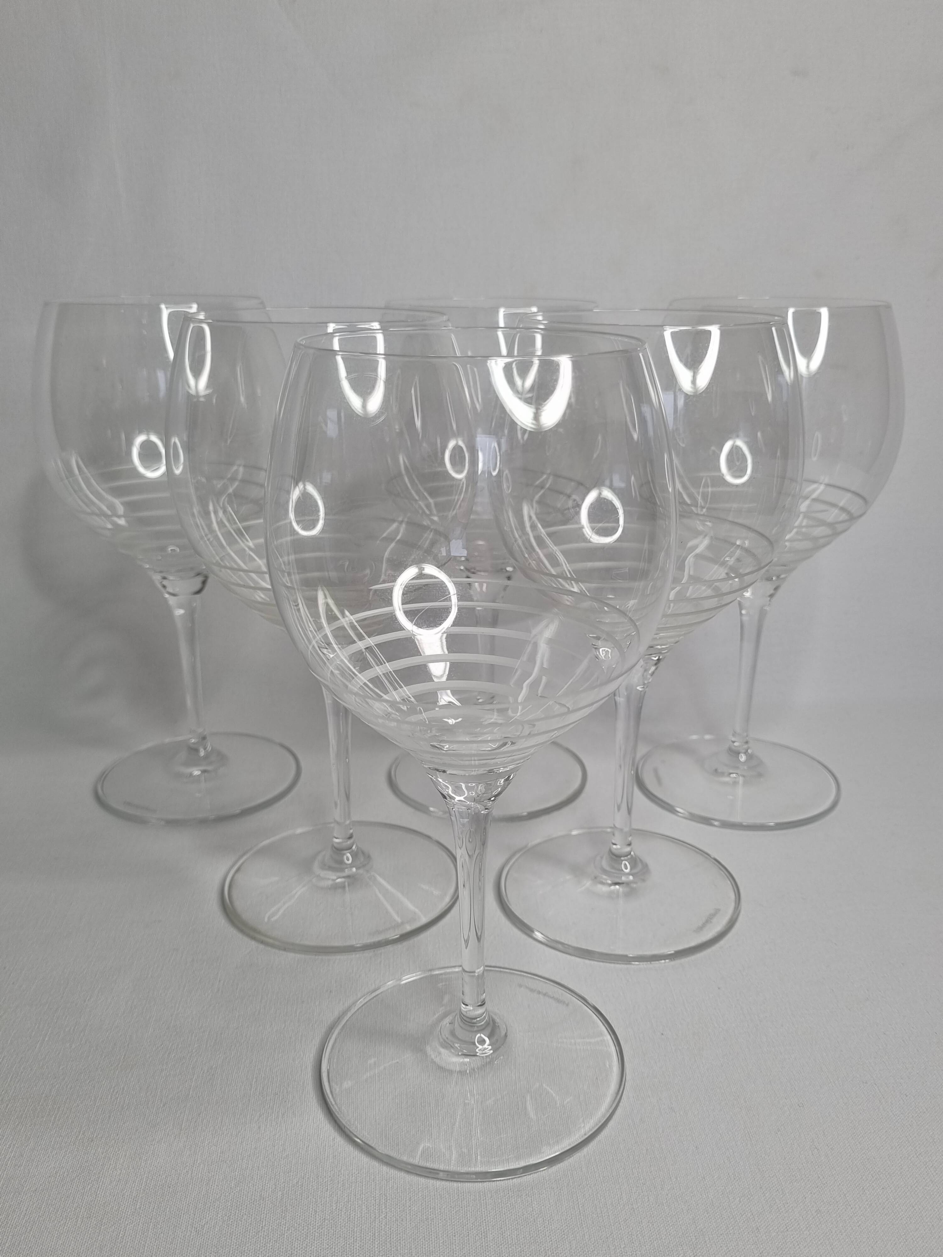 Villeroy and Boch crystal wine glasses, 23 cm