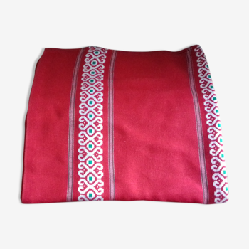 Square red tablecloth