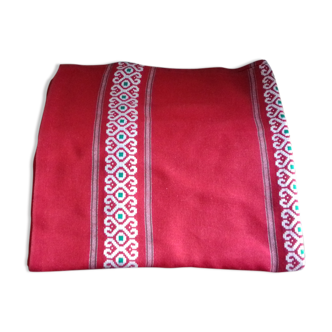 Square red tablecloth