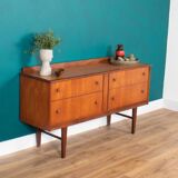 Commode rétro en teck des années 1960, meuble TV, buffet