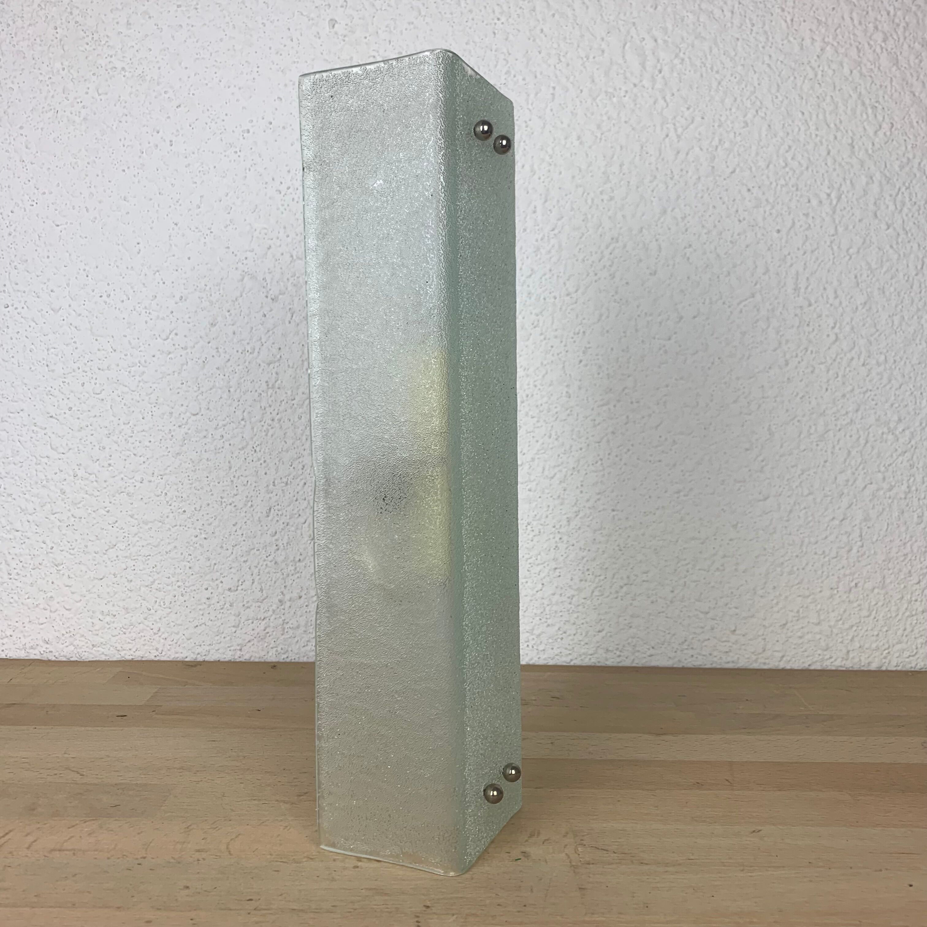 Vintage granite glass wall lamp 50/60s rectangle